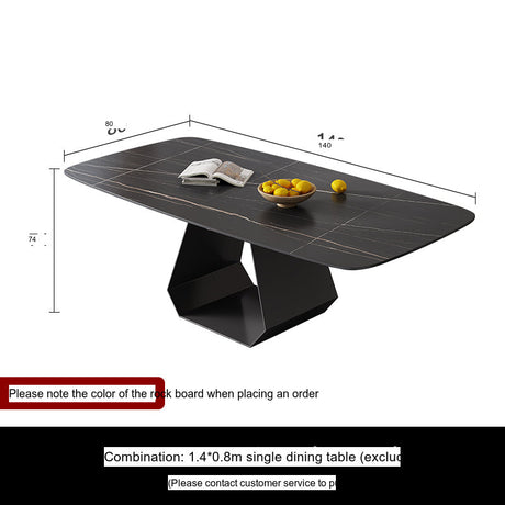 DIPU Whitney Rock Panel Dining Table & Chair Set from DIPU