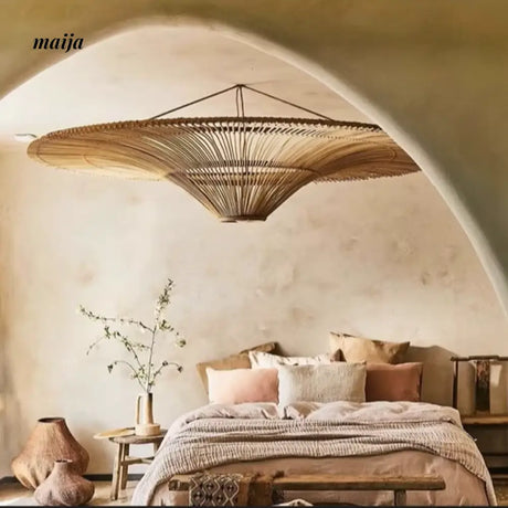 ZHONGSHAN Wabi-Sabi Rattan Chandelier for Villa from ZHONGSHAN