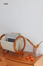 Retro Cherry Wood Magazine Rack from maija
