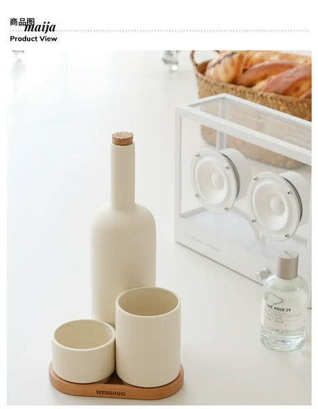 WENSHUO Cream Wine Dispenser Set from WENSHUO