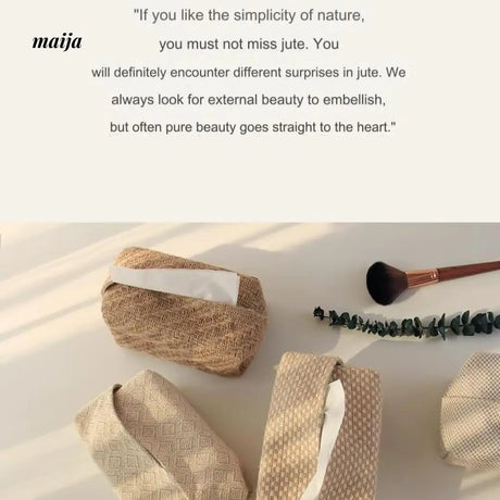 MUYE Woven Fiber Tissue Box from MUYE