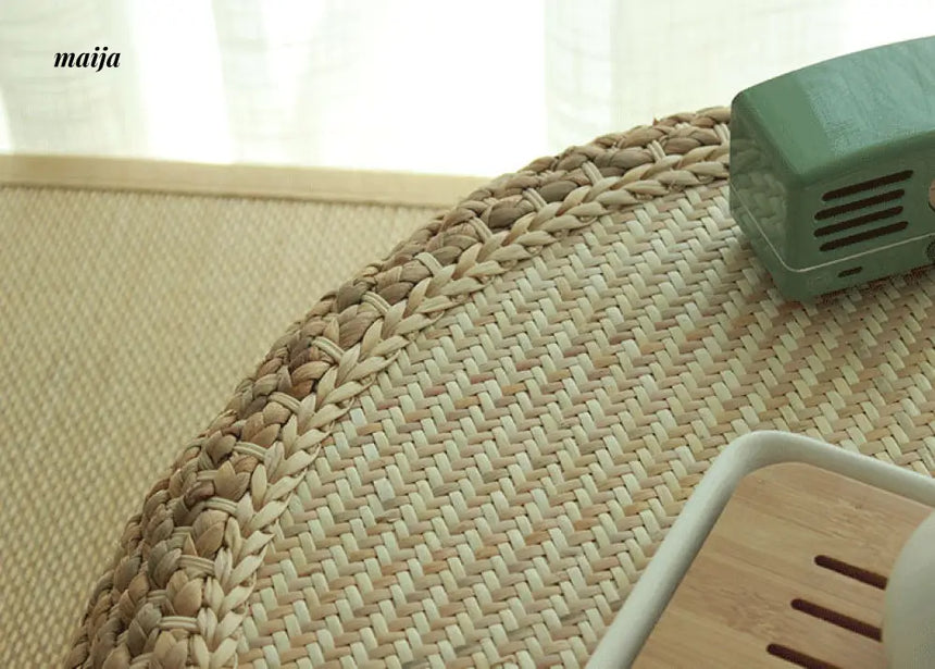 Woven Rattan Round Tea Table from maija
