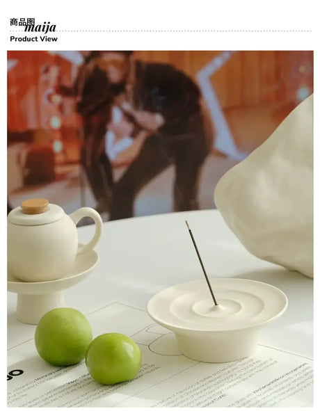WENSHUO Cream Incense Plate Decorations from WENSHUO