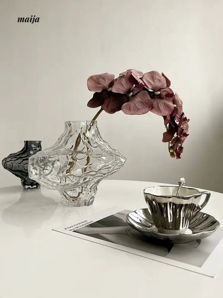LIVETAI Light Luxury Crystal Glass Vase from maija