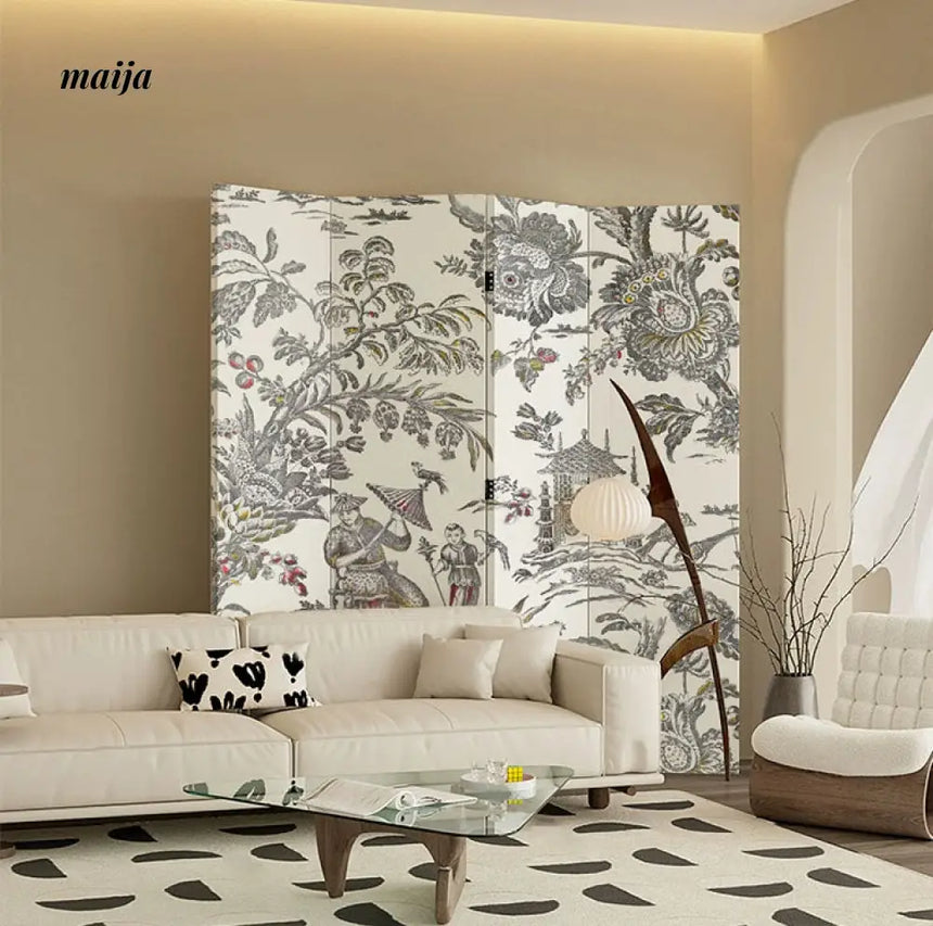 French Retro Painting Partition Wall from Pengjinge