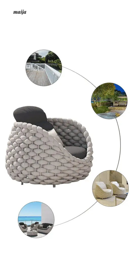 Coleshill Outdoor Woven Sofa from maija
