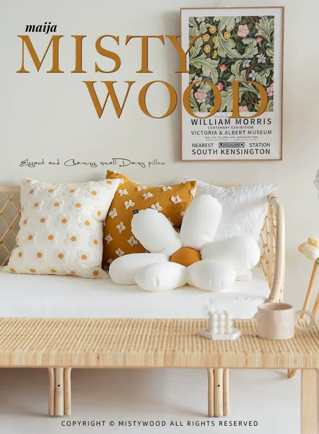 MISTYWOOD Daisy Sunflower Decorative Pillow from MISTYWOOD