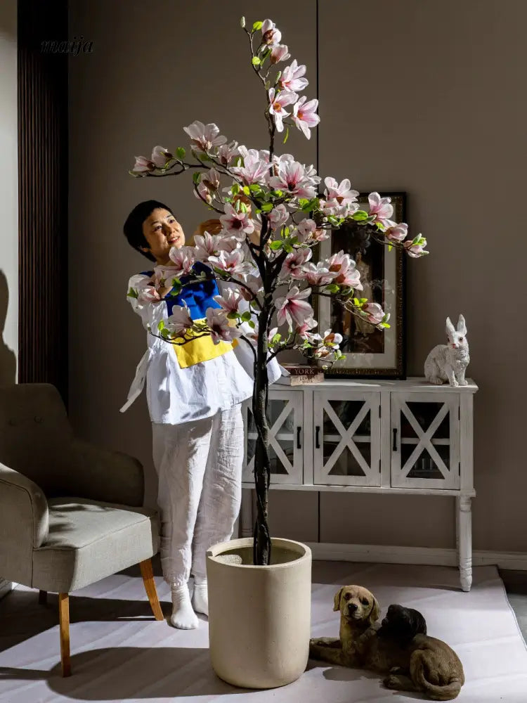 Artificial Magnolia Flower Plant from maija