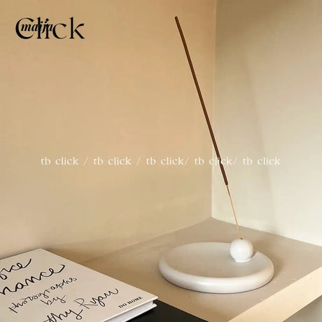 CLICK White Ceramic Incense Tray Nordic Design from CLICK