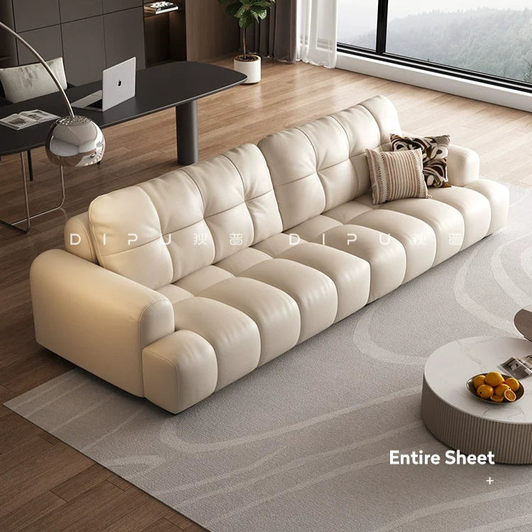 DIPU Nova Cream Cowhide Sofa from DIPU