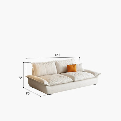 DIPU Milan Modern Breathable Cotton-Linen Sofa from DIPU