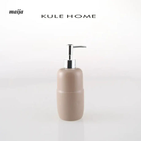 KULE HOME Pastel Ceramic Lotion Bottle for Shower Gel from KULE HOME