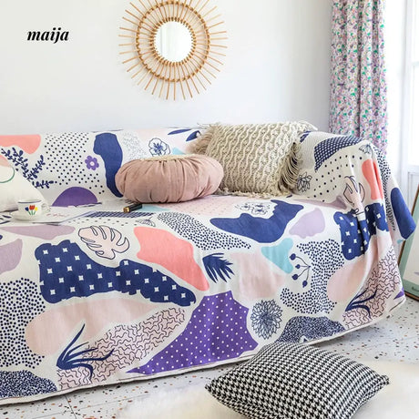 MAN YUE HOME Bermian Wind Sofa Blanket with Towel Cover from MAN YUE HOME