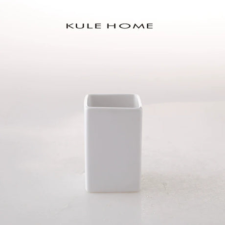 KULE HOME Square Ceramic Lotion Bottle for Bathroom from KULE HOME
