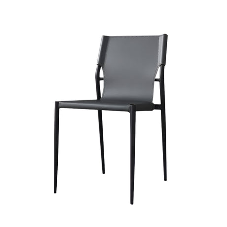 YUEMAI Matteo Italian Saddle Leather Stack Chair from YUEMAI