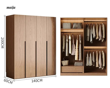 MEIHOUSE Medieval Rattan Glass Door Bedroom Wardrobe Modern Storage from MEIHOUSE