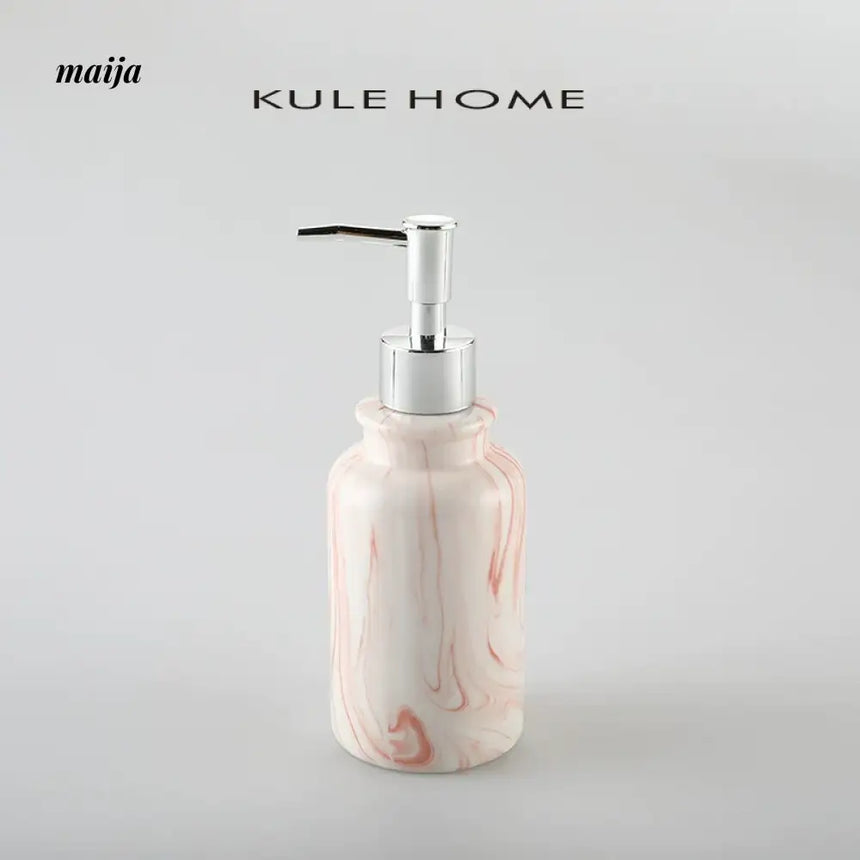 KULE HOME Marble Ceramic Lotion and Soap Dispenser from KULE HOME