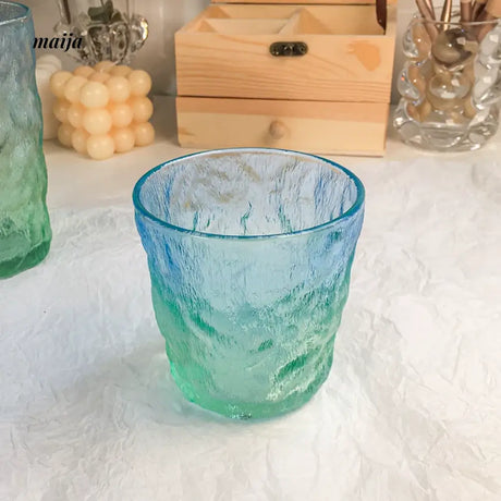 BANKE Glacier Pattern Milk Coffee Glass Cup from BANKE