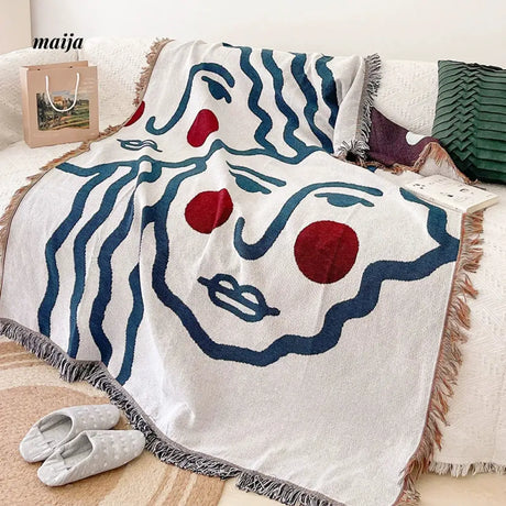 MAN YUE HOME INS Art Blanket for Sofa or Living Room Use from MAN YUE HOME