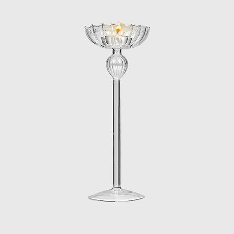 WII Handmade Blown Glass Candlestick from WII