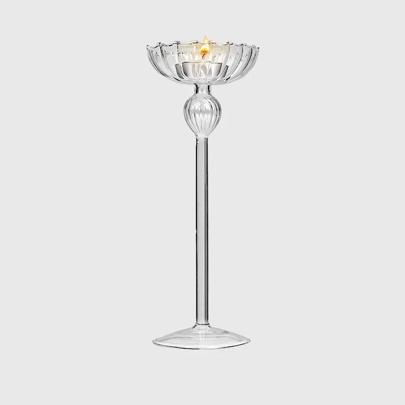 WII Handmade Blown Glass Candlestick from WII