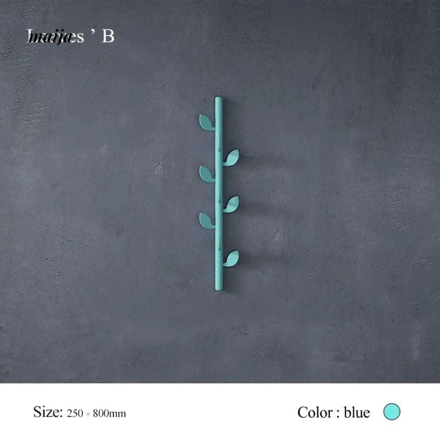 JINRAN Creative Iron Leaf Wall-Mounted Hanger from JINRAN