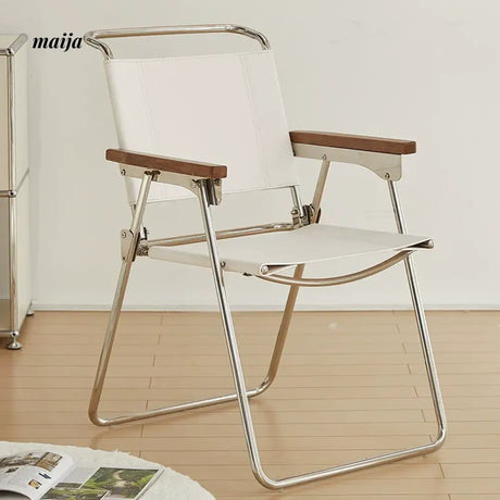 MIKA Retro Saddle Leather Folding Chair from MIKA
