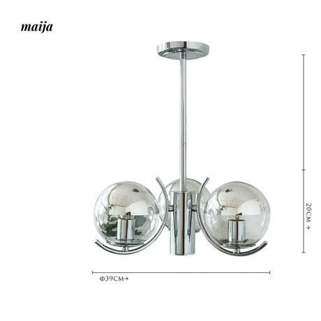 LYNN Space Age Glass Chandelier from Lynn's Lamp