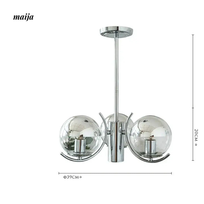 LYNN Space Age Glass Chandelier from Lynn's Lamp