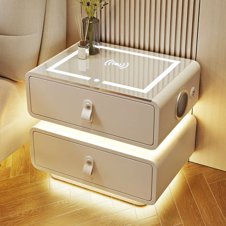 BESTFU Zephyr Smart Bedside Table with Sleek Functionality from BESTFU