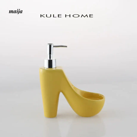 KULE HOME Ceramic Lotion Bottle and Sponge Base from KULE HOME