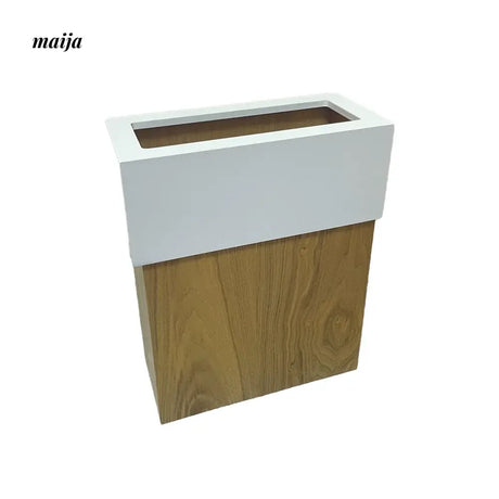 MUSN Narrow Wooden Trash Bin from MUSN