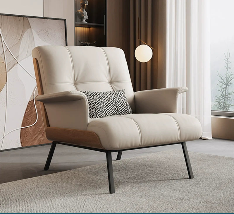 DIPU Orion Minimalist Leather Sofa Chair from DIPU