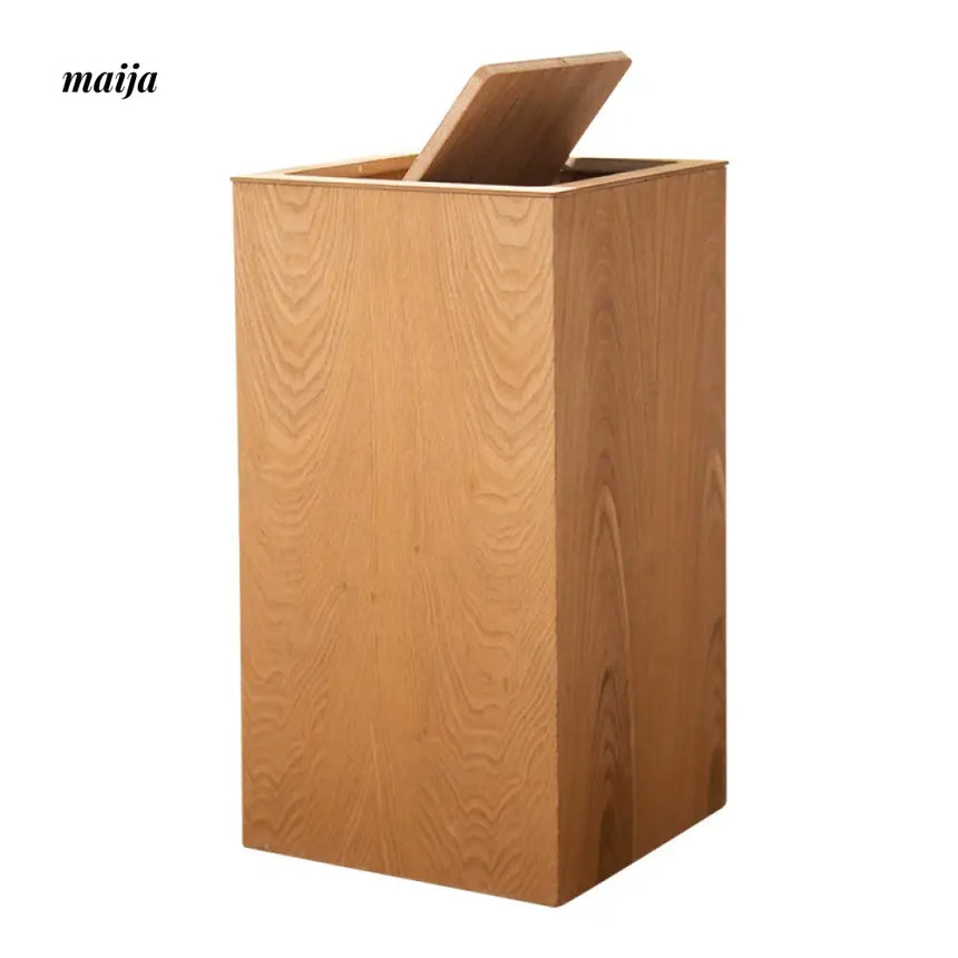 MUSN Large Wooden Trash Bin from MUSN