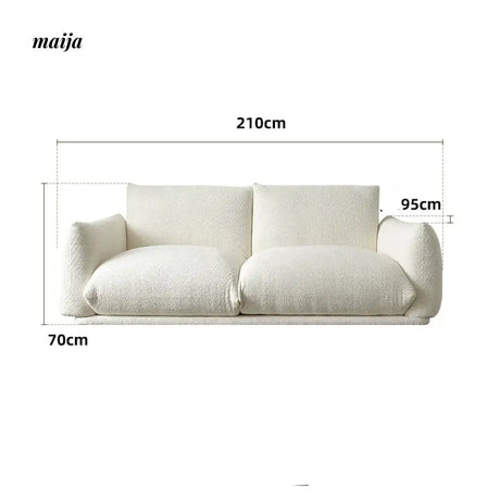 DOSMARS Ella Cream Sofa with Linen from DOSMARS