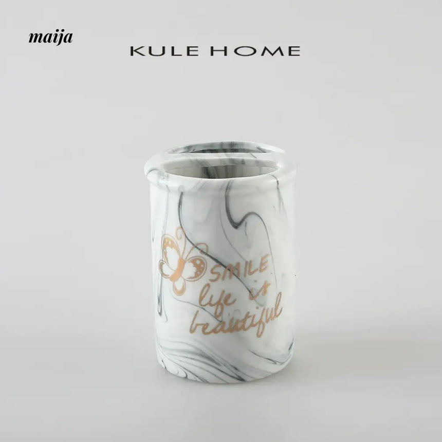KULE HOME Marble Ceramic Pen and Brush Holder from KULE HOME