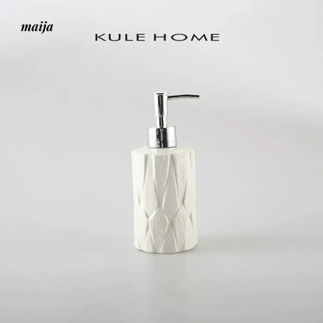 KULE HOME Ceramic Lotion Bottle for Shower Gel from KULE HOME