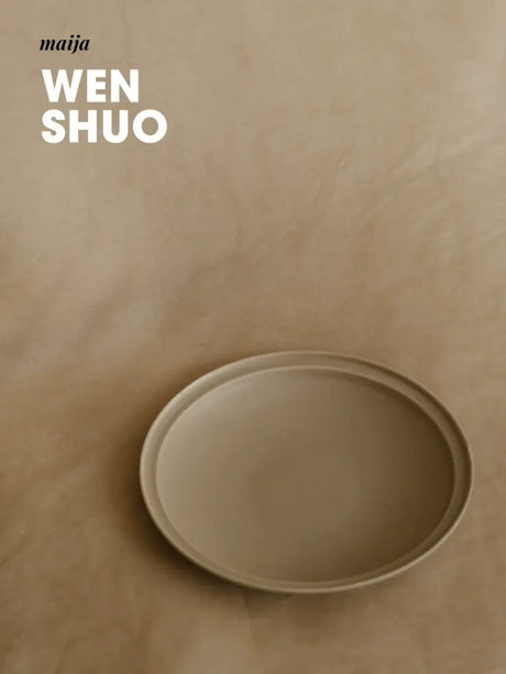 WENSHUO Cream Ceramic Salad Plate from WENSHUO