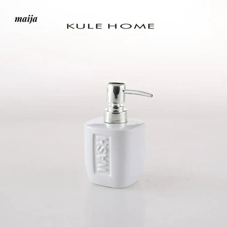 KULE HOME Pastel Ceramic Lotion Bottle for Bathroom from KULE HOME