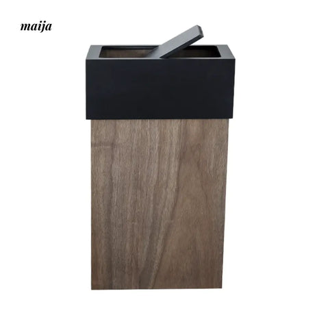 MUSN Oversized Wooden Flip Trash Bin from MUSN