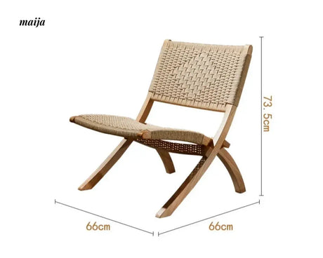 RATTAN CRAFTSMAN Folding Rattan Chair from RATTAN CRAFTSMAN