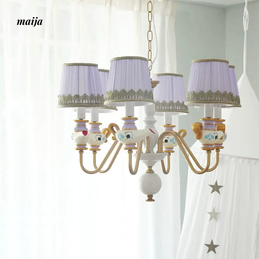 QXWD Cartoon Ceiling Lamp Princess Room from QXWD