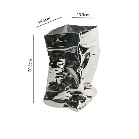 LENYVASEN Damian Fold-Bag Ceramic Flower Vase from LENYVASEN
