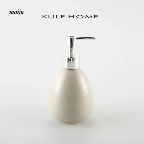KULE HOME Ceramic Lotion Bottle with Sponge Base from KULE HOME