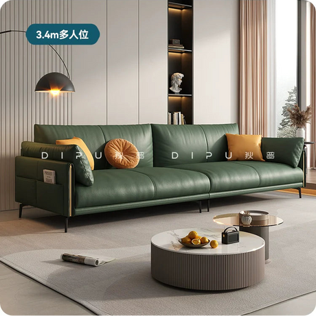 DIPU Stella Italian Pinewood Cowhide Sofa from DIPU