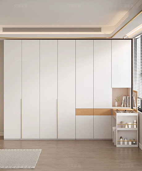AIWO Lucille European Pine Cream Wardrobe with Dressing Table from AIWO
