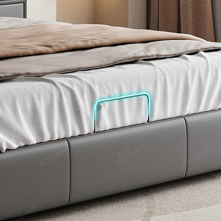 DIPU Ivy Minimalist Russian Pine Leather Sofa from DIPU