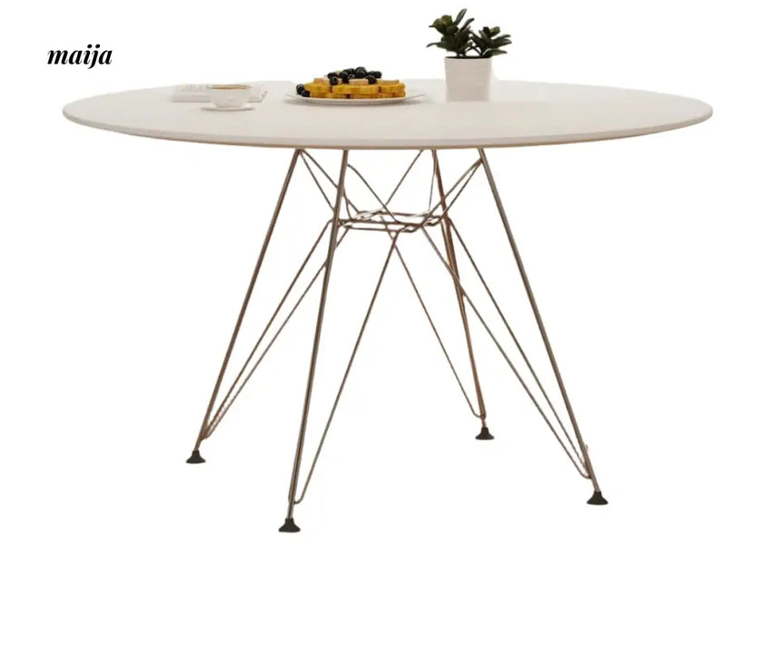 LOWERLEFT White Round Dining Table from HOBBYTREE