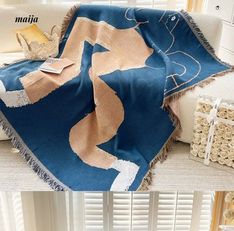 MAN YUE HOME INS Art Blanket for Sofa or Living Room Use from MAN YUE HOME