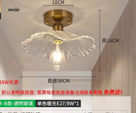 GVG Lotus Leaf Crystal Ceiling Light from GVG